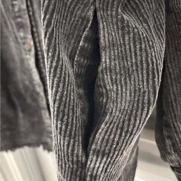 LA MIEL Black Corduroy Lightweight Jacket - Picture 9 of 11